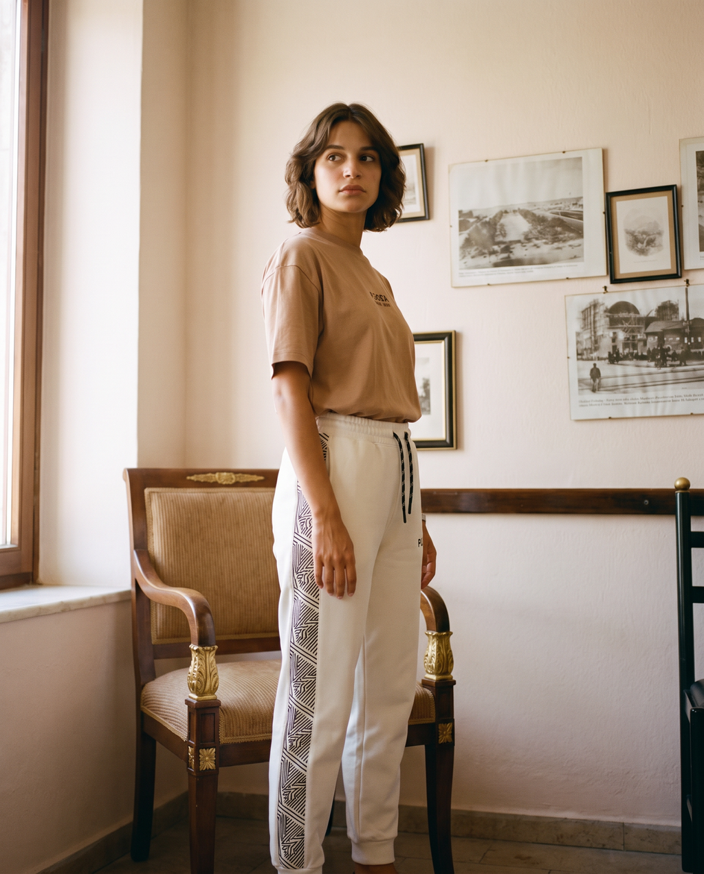 Heritage Trouser — Bone, standing