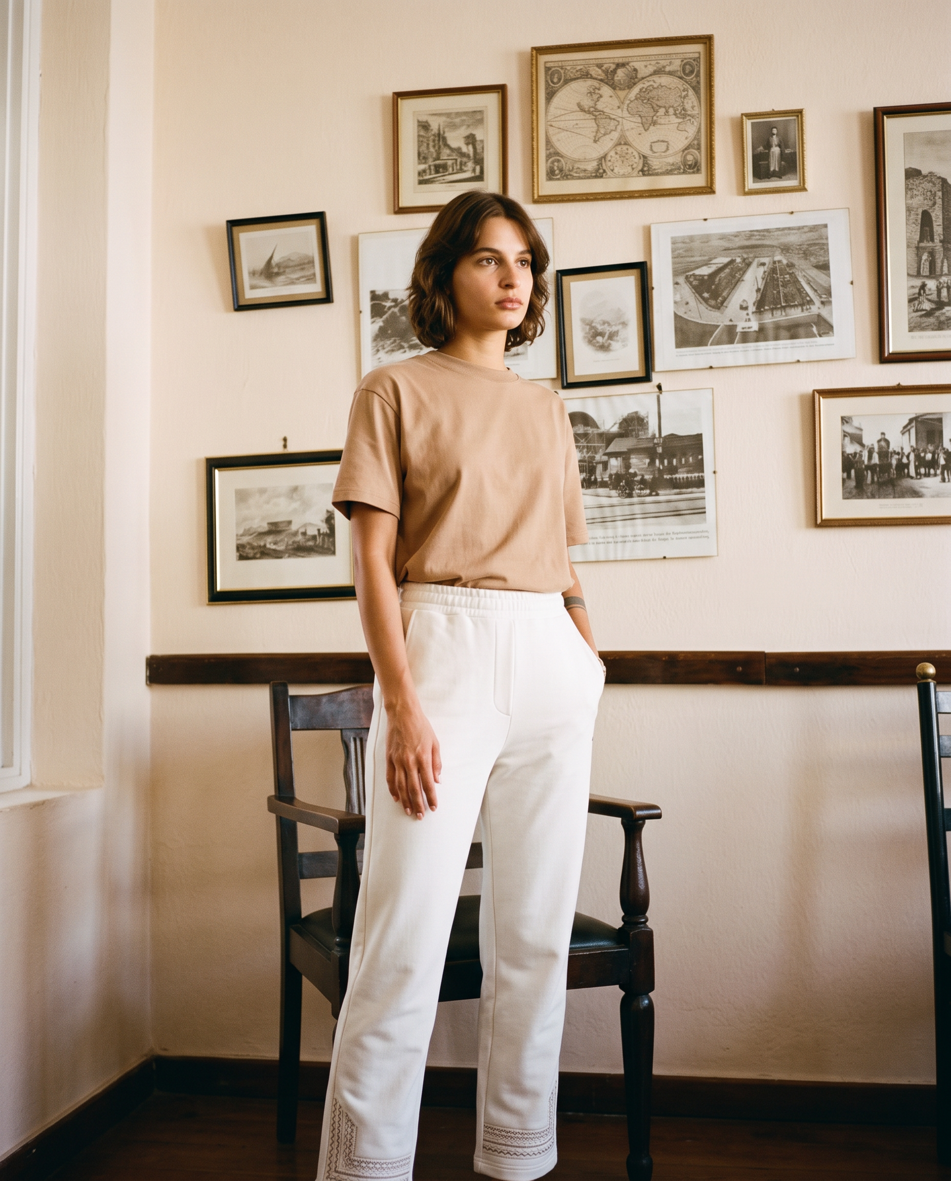Heritage Trouser — Bone, salon