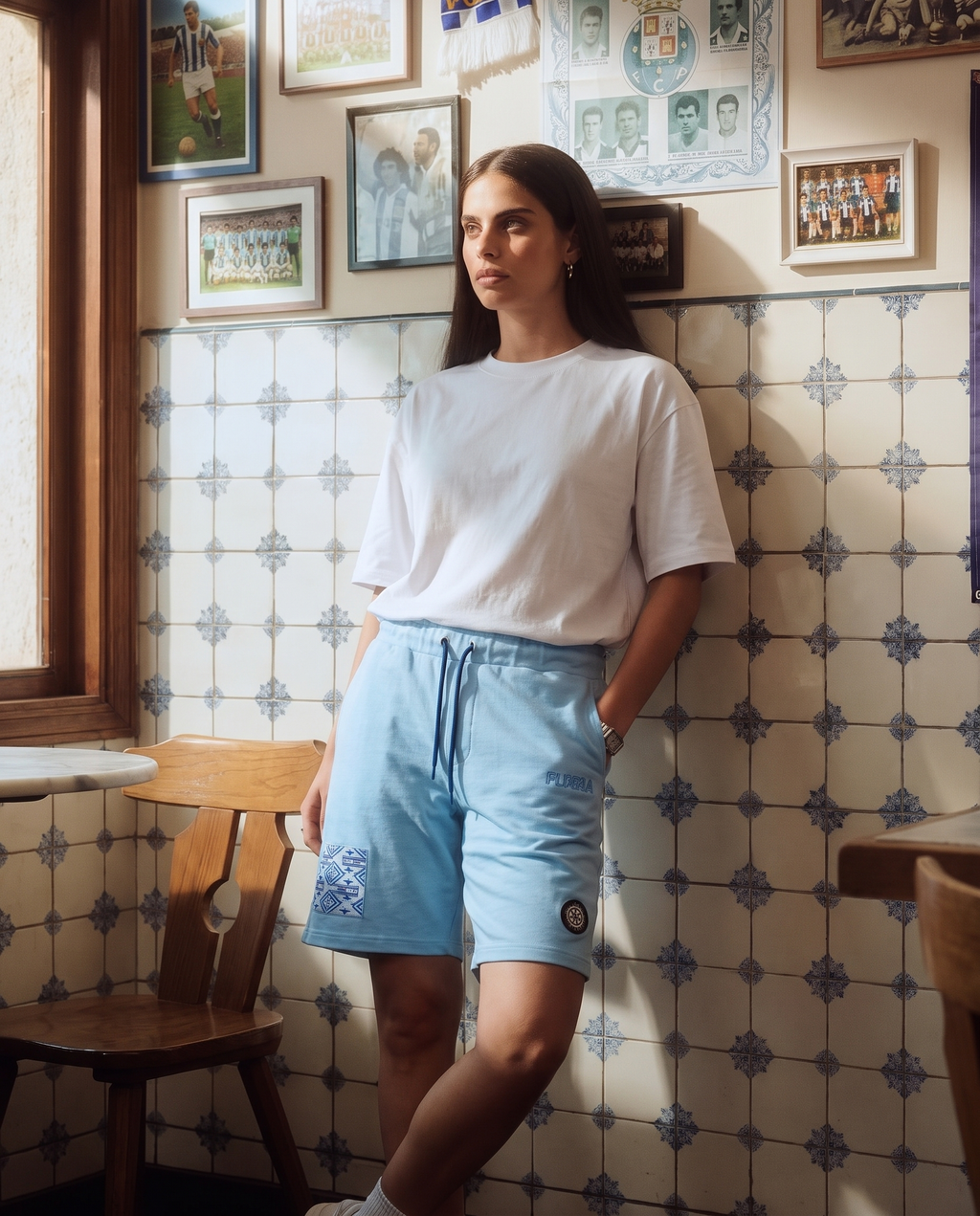 Compass Short — Sky, Porto café