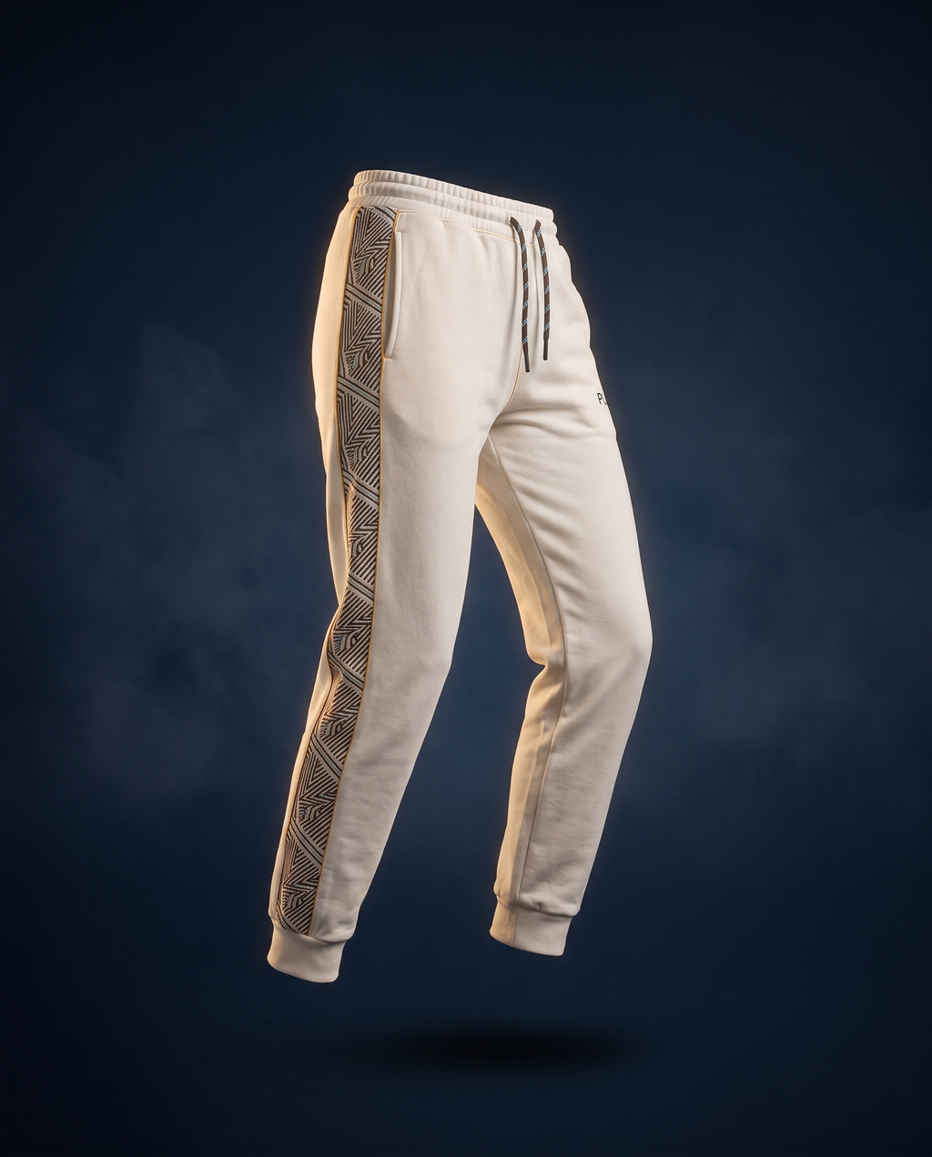 Heritage Trouser — Bone, ghost mannequin floating shot