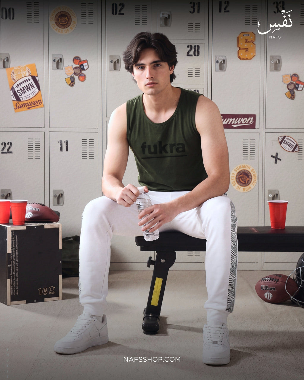 Geometry Joggers, seated
