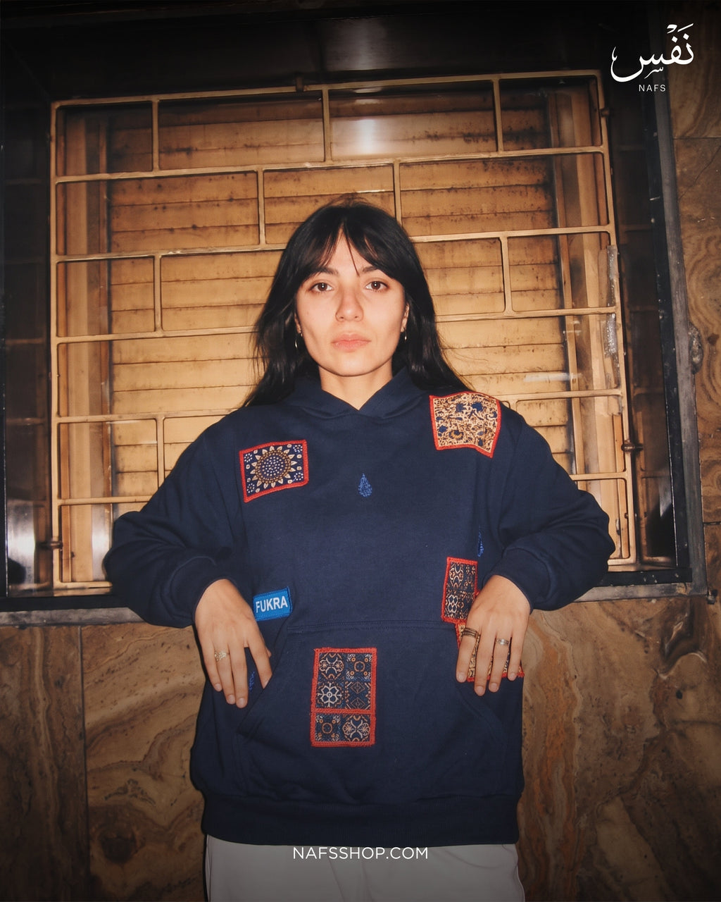 Heritage Hoodie — Midnight, window light